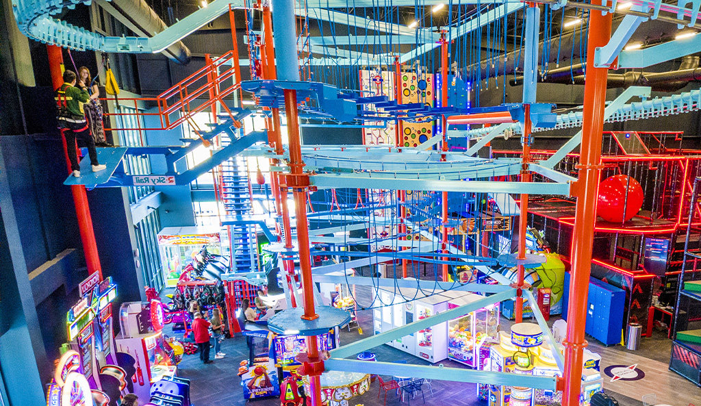Arcade and Ropes Course at Compass Entertainment Complex
